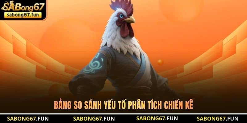 Bảng so sánh yếu tố phân tích chiến kê Bảng so sánh yếu tố phân tích chiến kê